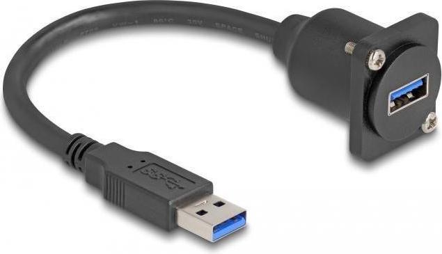 Produktbild Delock D-Typ USB 5 Gbps Kabel Typ-A Stecker zu Typ-A Buchse (0.20 m, USB 3.0)