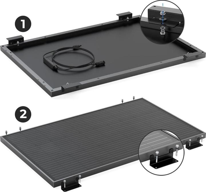 Produktbild EcoFlow Rigid Solar Panel Mounting Feet (Solaranlage Montagematerial)