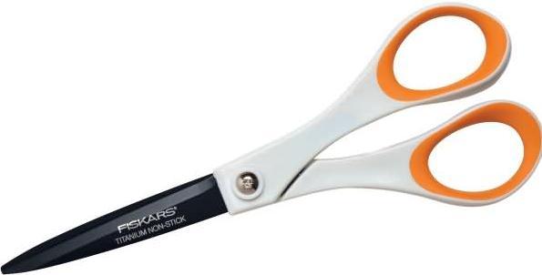Productafbeelding Fiskars Non-stick schaar Non Stick™ wit, oranje 18,0 cm (18 cm)