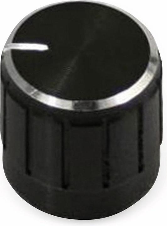 Produktbild Eneroid Aluminium-Drehknopf mit Zeigernase, 15x18 mm, schwarz