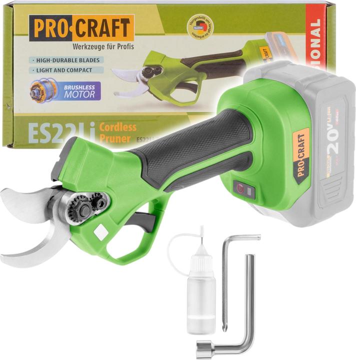Produktbild Procraft ES22Libb Akku Astschere 20 V 25 mm Brushless Solo - ohne Akku, ohne Ladegerät