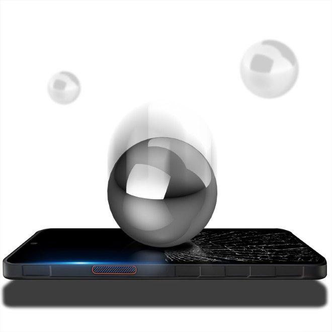 Actual product image Dux Ducis - Tempered Glass - Samsung Galaxy Xcover7 Pro - Black (1 Piece, Samsung Galaxy XCover7 Pro)