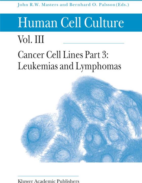 Cancer Cell Lines (Englisch, Bernhard Ø. Palsson, John Masters, 2010)