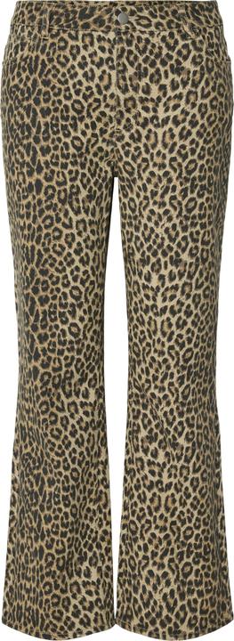Produktbild Pieces PCSALUME MW CROPPED Leoprint Wide Fit Jeans (28)