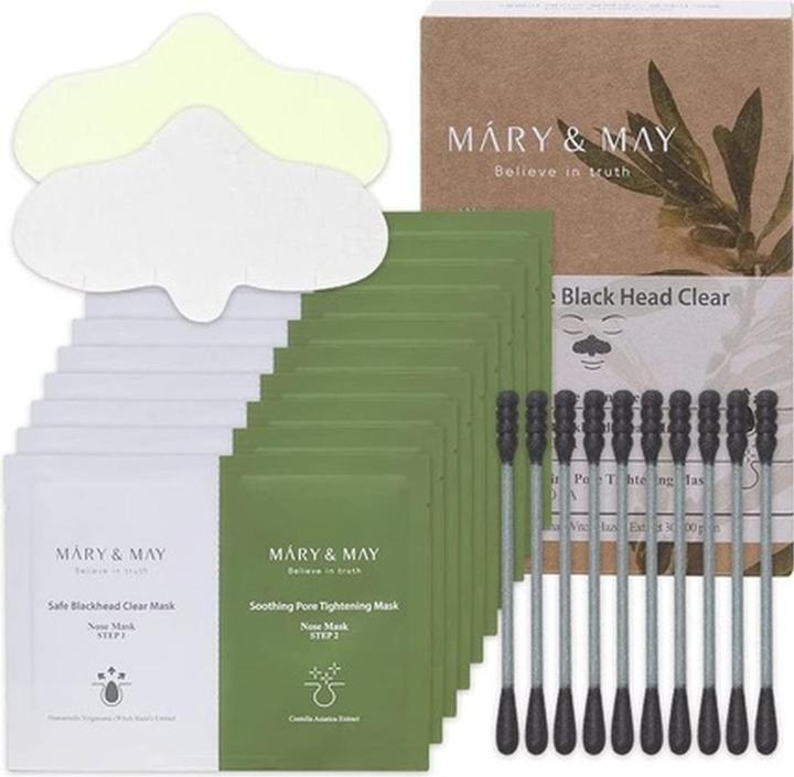 Mary&May MARY & MAY - Daily Head Clear Nose Mask 10 pcs