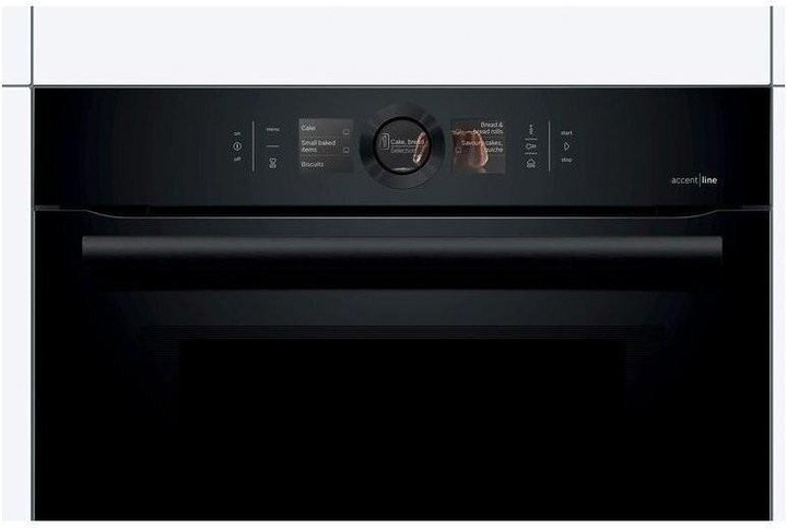 Actual product image Bosch Hausgeräte HNG8764C7-series | 8, built-in oven with additional steam and microwave functions, Carbon Black