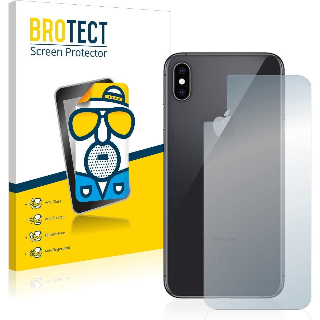 Thumbnail - BROTECT Entspiegelungs-Schutzfolie Displayschutz Matt (2 Stück, Apple iPhone XS), Smartphone Schutzfolie, Schwarz