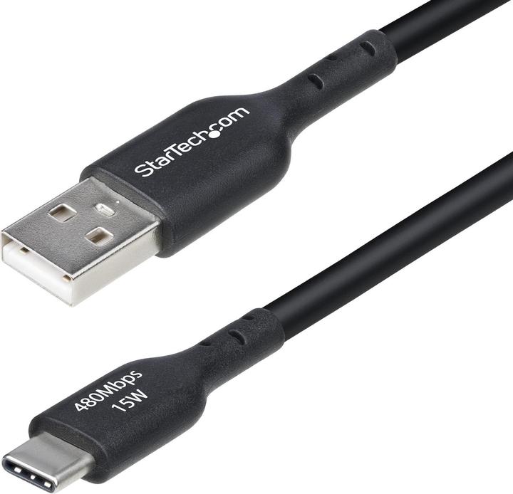 Produktbild StarTech Cable USB-A to USB-C 4m Black (4 m, USB 2.0, 15 W)