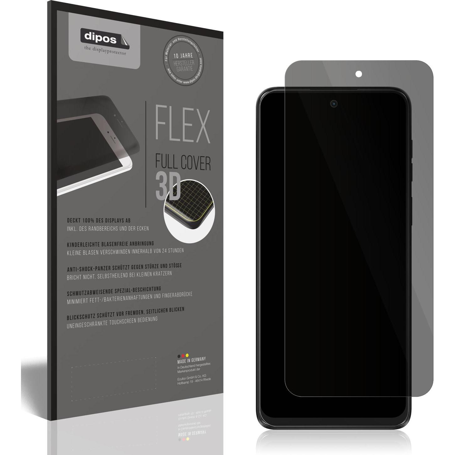 Dipos Blickschutzfolie 2-Way Anti-Shock (1 Stück, Motorola Moto G14), Smartphone Schutzfolie, Transparent