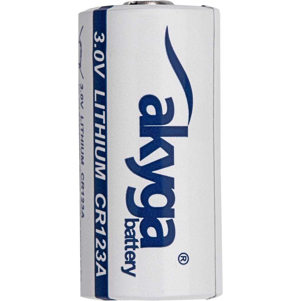 Akyga Knopfzelle CR-123A 3 V 1 St. 1500 mAh Li-MnO2 CR123 (1 pz., 1500 mAh), Batterie + pile