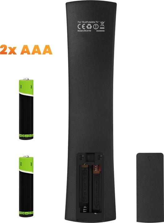 Produktbild LinQ Telefunken TV-Fernbedienung Reichweite 8m (Universal Fernbedienung, Infrarot)