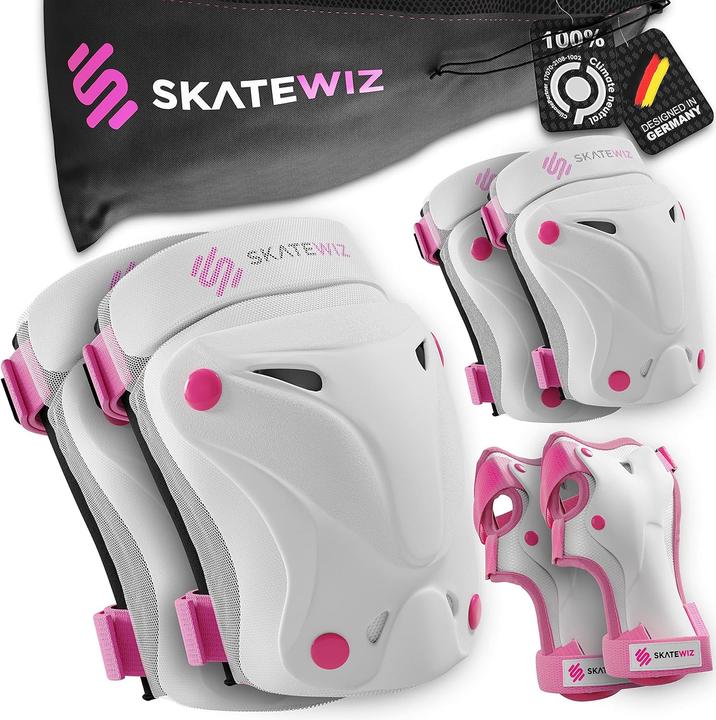 Actual product image Skatewiz Kinder Protektoren Set (XS, Wrist protectors, Elbow protectors, Knee pad, 6 pieces)
