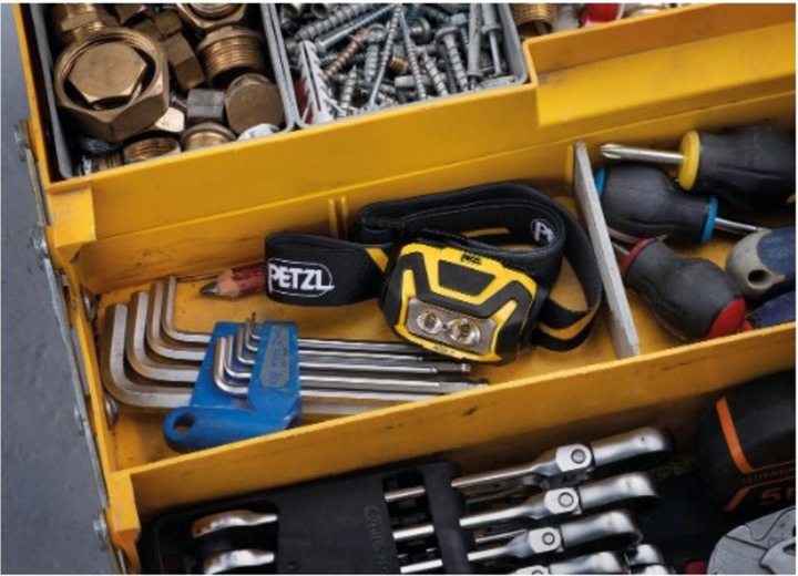 Produktbild Petzl ARIA 2 Kopflampe Schwarz/gelb (450 lm)