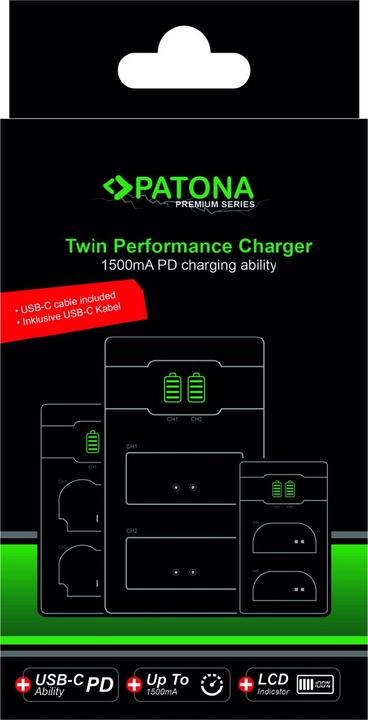 Image du produit Patona Premium Twin Charg. Nikon EN-EL15 (Chargeur de batterie d'appareil photo)