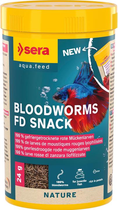 Actual product image Sera FD Mosquito larvae 250ml (Ornamental Fish, 250 ml)