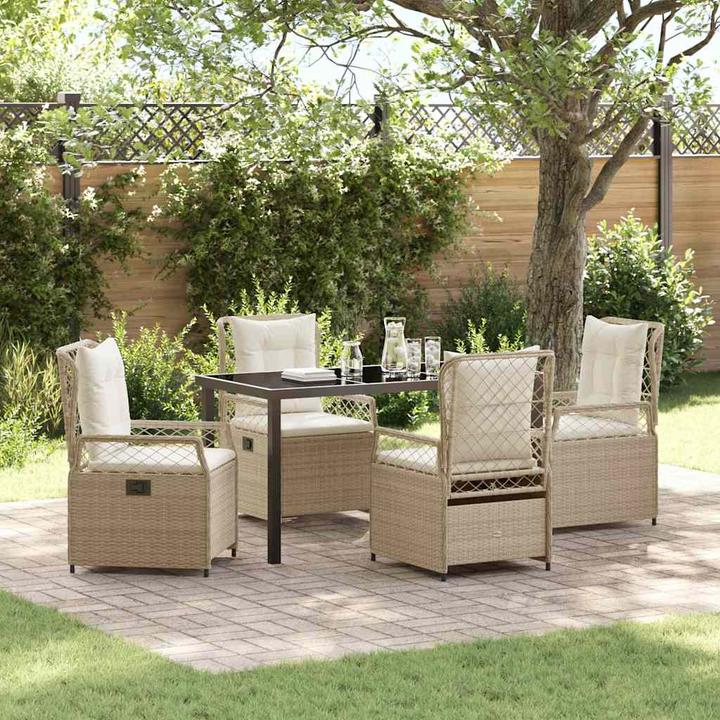 Produktbild vidaXL Garten Essgruppe (140 x 80 x 73 cm)