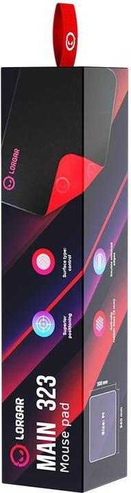 Immagine prodotto Lorgar Mousepad principale 323 360mmx300mmx3mm/Control/BK&RD al dettaglio (M)