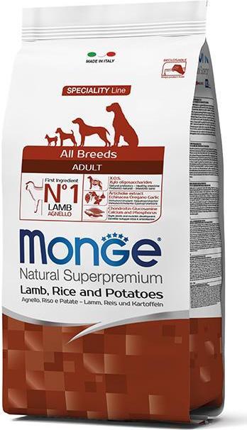 Actual product image Monge Speciality Line All Breeds Adult Lamb, Rice & Potatoes (Adult, 1 pcs., 12000 g)