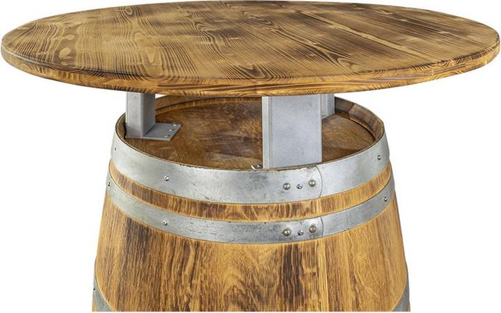 Produktbild Contini Steh-Barfass «Mönch» aus Eiche, Tischplatte ø 100cm