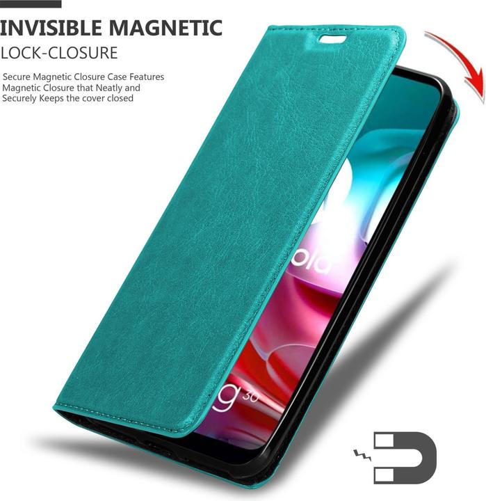 Produktbild Cadorabo Book Invis. Magnet Hülle (Motorola Moto G10, Motorola Moto G30)