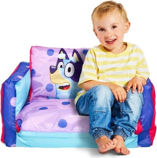 Actual product image Bluey 2 in 1 Inflatable Flip Out Mini Sofa