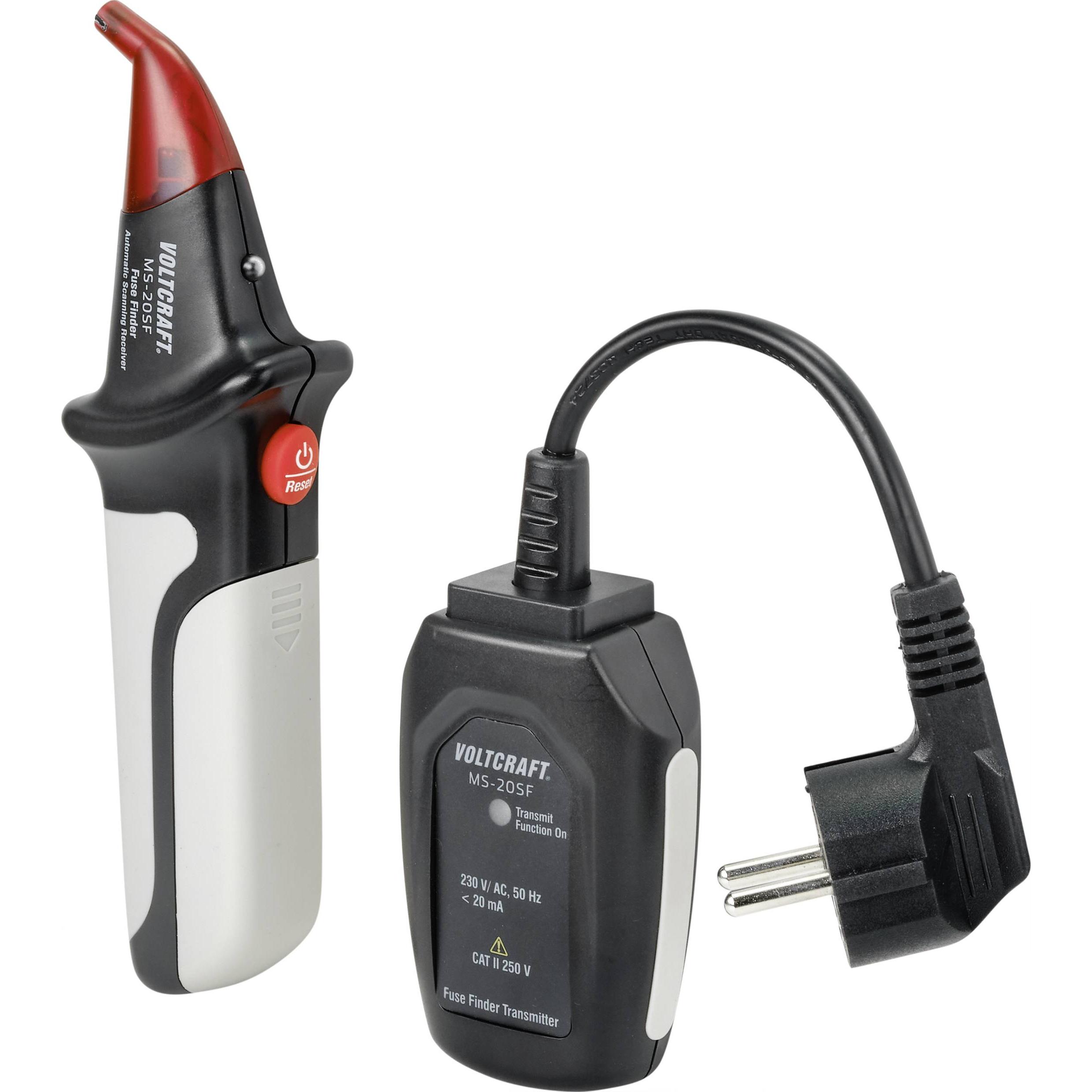 Voltcraft, Multimetro, MS-20SF Trovafusibili, localizzatore di fusibili, 230 V/AC, CAT II, spina di contatto di terra (CAT II 250V)