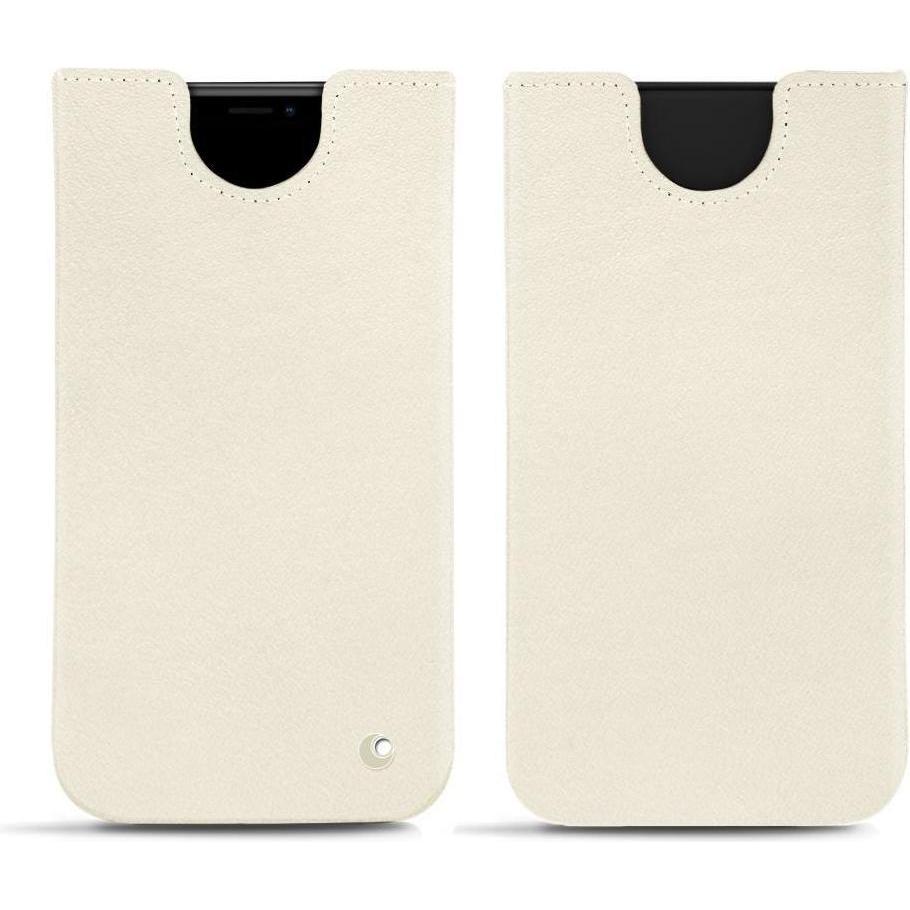 Noreve Lederschutzhülle (Apple iPhone XS Max), Smartphone Hülle, Weiss