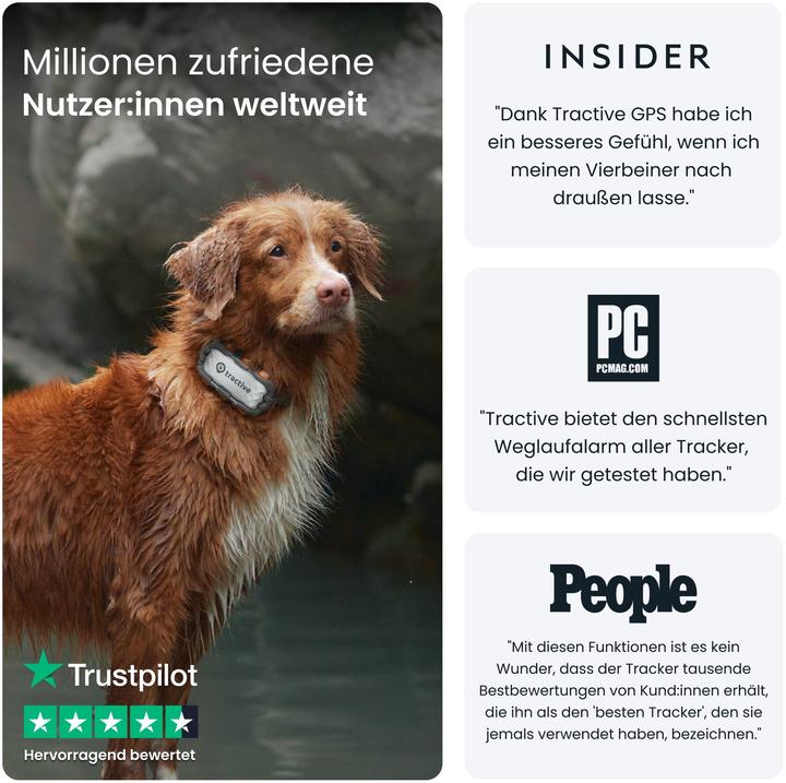 Produktbild Tractive GPS Dog (XL, Hund, Spazieren, Jogging, Hundesport)