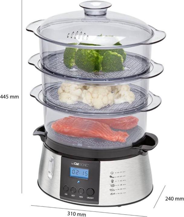 Produktbild Clatronic Dampfgarer mit Display, Timerf