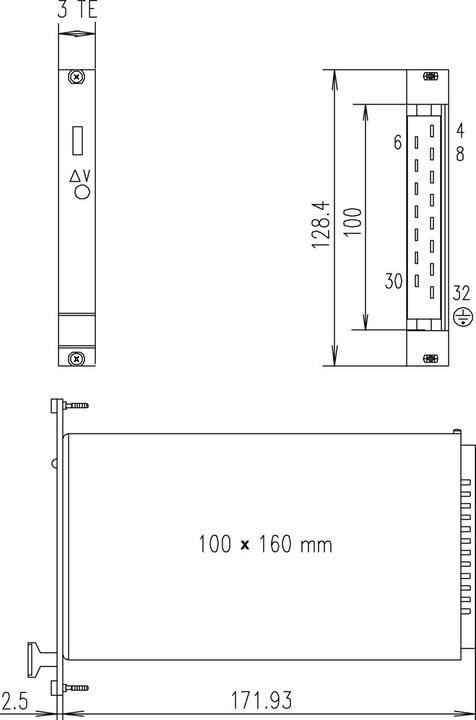 Image du produit Schroff SLE 105 Slimpower Alimentation 19" 5VDC/6A