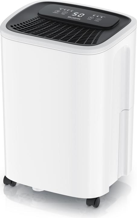 Brandson Luftentfeuchter mit Kompressor, 10L pro 24h, Dehumidifier elektrisch, für 40 m³ Räume, Tank 2,3 L (20 m², 10 l/24h)