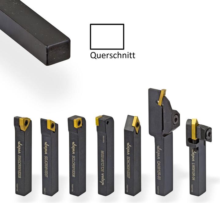 Actual product image Dema Turning Chisel / Turning Tool Set 7pcs. 8x10mm