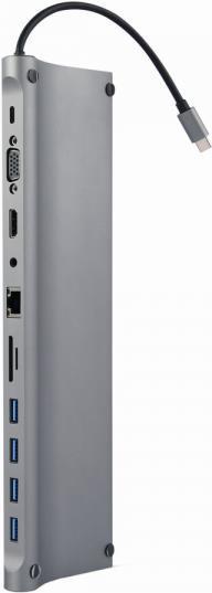 Actual product image Gembird Multiport-Adapter (USB-C, 11 Ports)