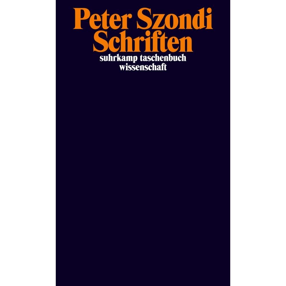 Schriften, Fachbücher von Peter Szondi