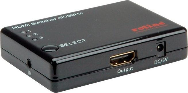 Produktbild Roline 4K HDMI Switch, 3-fach