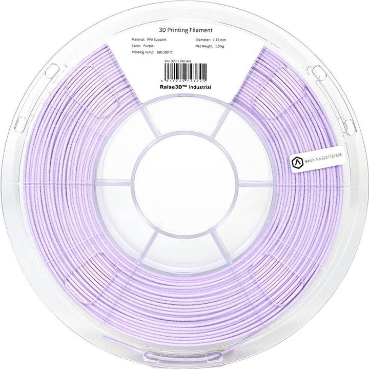 Actual product image Raise3D Filament Industrial PPA Support 1.0kg 1.75mm (POLYAMIDE, 1.75 mm, 1000 g, Violet)