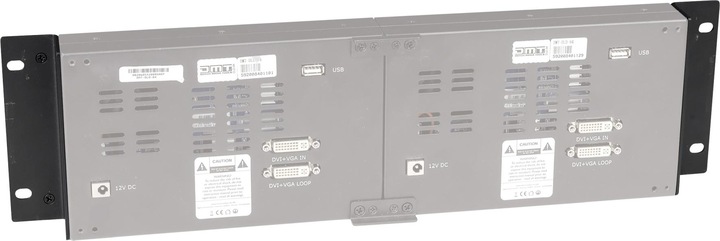 Actual product image DMT 19" bracket for 2 x DLD-84 - 8.4" LCD display