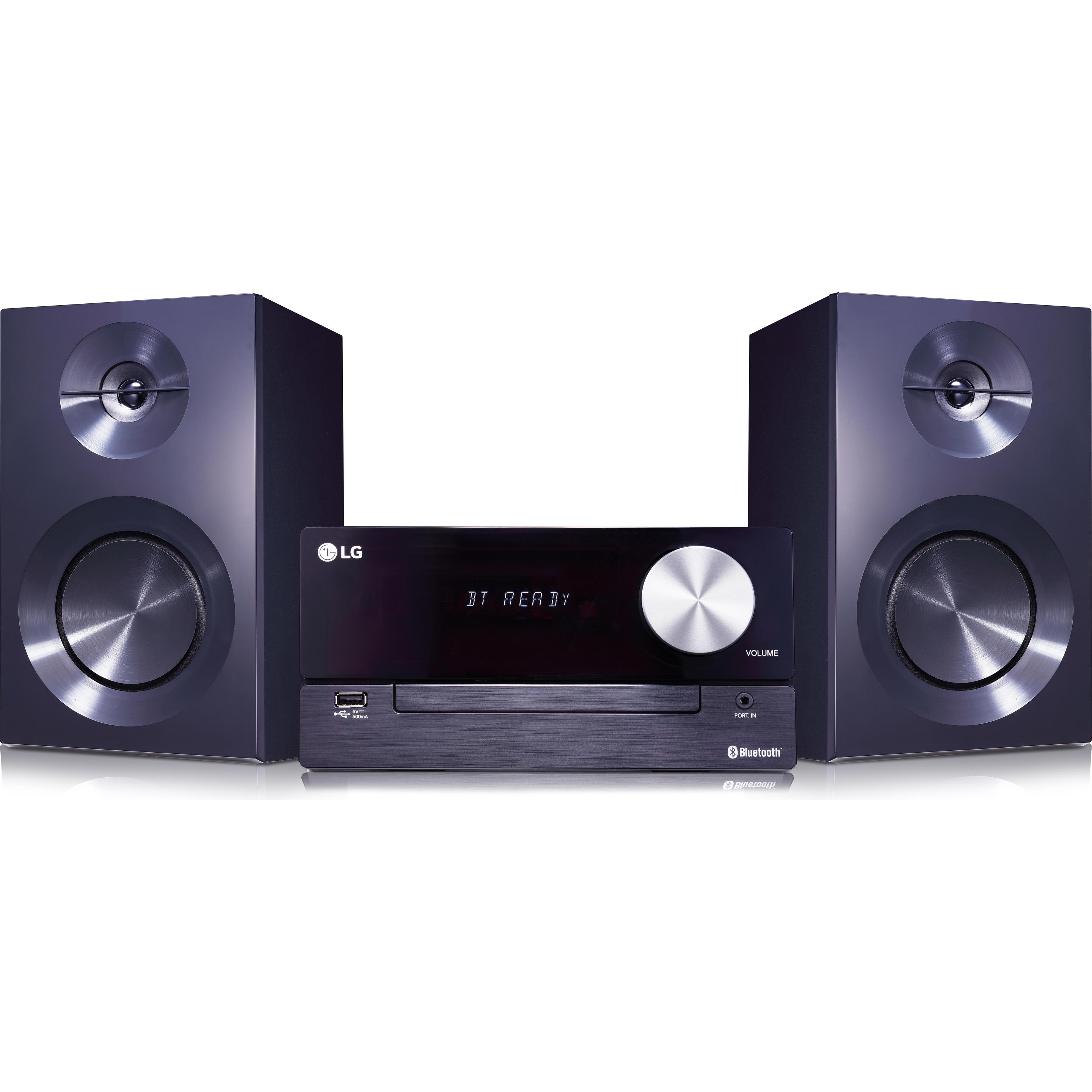 LG CM2460 (Bluetooth, CD Player, 1x 100 W), Stereoanlage, Schwarz