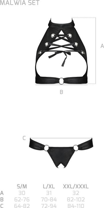 Actual product image Passion Bra set "Malwia (XXL, 3XL)