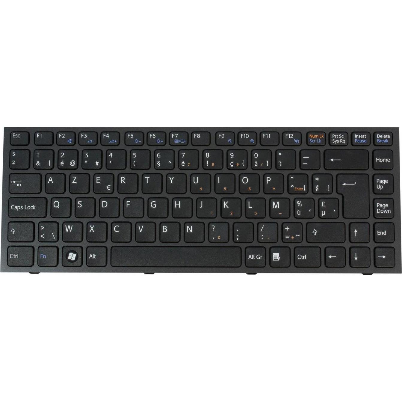 Sony Keyboard (BELGIAN), Notebook Ersatzteile, Schwarz