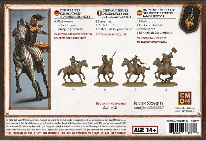 Image du produit Cmon CMND0124 - Bloody Mummer Zorse Riders - A Song of Ice & Fire (DE, ES, FR), 14 ans (extension) (Français, 2 Joueur)