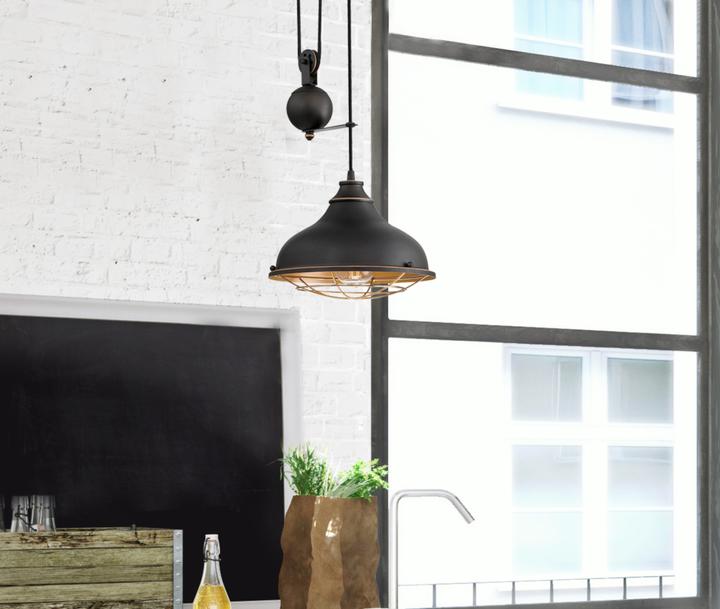 Actual product image Westinghouse Pendant Light Chaves Bronze with Rope Pull (E27)