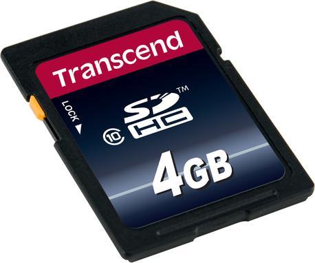 Produktbild Transcend SDHC 200x (4 GB, SDHC, U1, UHS-I)