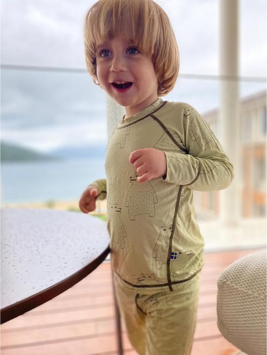 Actual product image Isbjörn Kid's Polarbear Set Baselayer (122, 128)
