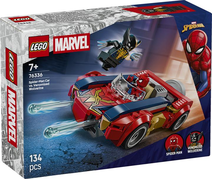 Produktbild LEGO Super Heroes Spider-Man Auto vs. Venomized Wolverine (76336, LEGO Marvel)