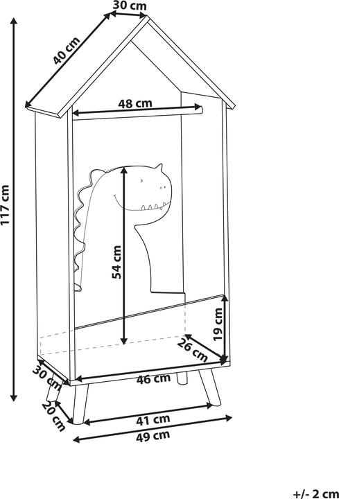 Produktbild Beliani Durango (49 x 30 x 117 cm)