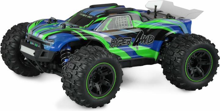Actual product image Amewi HYPER GO TRUGGY BRUSHED 4WD 1:16 RTR BLUE/GREEN (RTR Ready-to-Run)