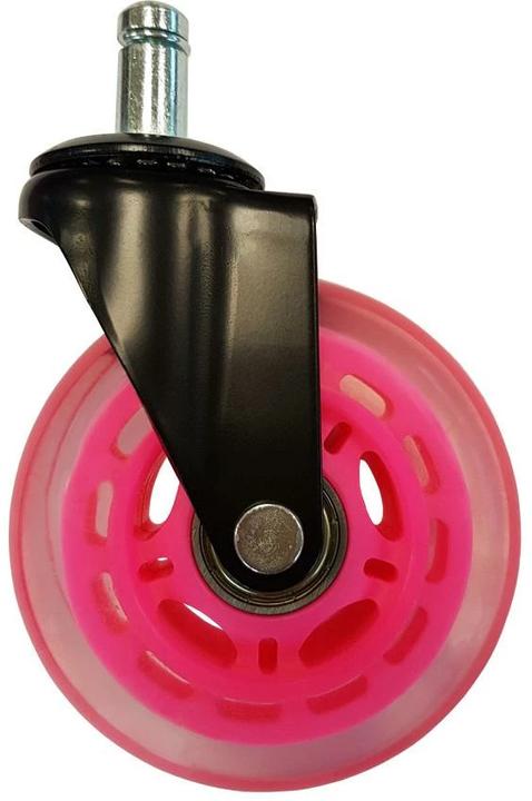 LC-Power Gaming Chair Castors Set di 5 ruote rosa