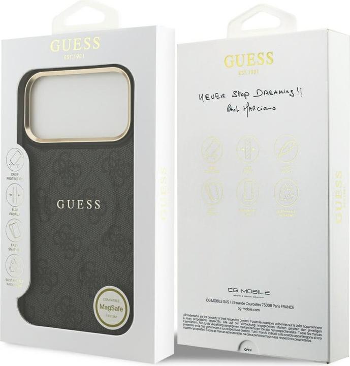 Actual product image Guess - Hardcase 4G Classic MagSafe (GUHMP17XP4MSEGCK) - iPhone 17 Pro Max - Black (Apple iPhone 17 Pro Max)
