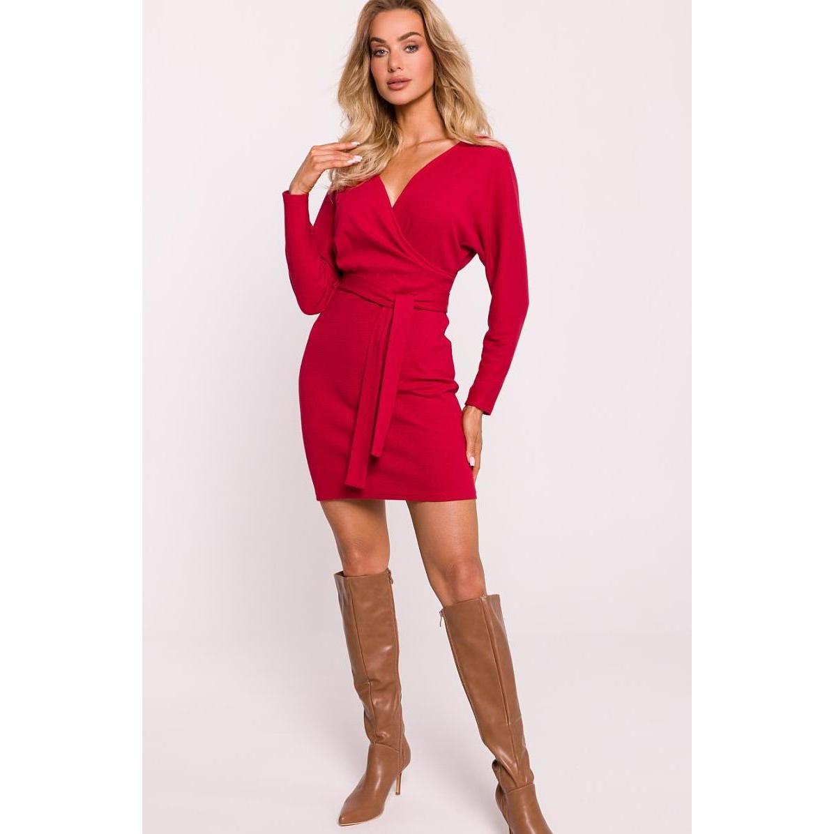 Made of Emotion, Damen, Kleider, Alltagskleid, Rot, (L, XL)